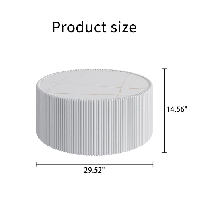 Cylindrical Coffee Table Home Essentials