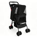 Foldable Pet Stroller For Small Dogs And Cats With Multi Functional Tray Daily Nest