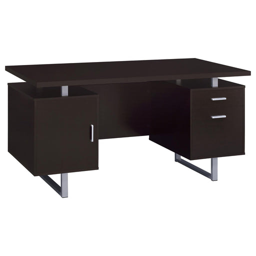2 Drawer Floating Top Office Desk Furniture Max