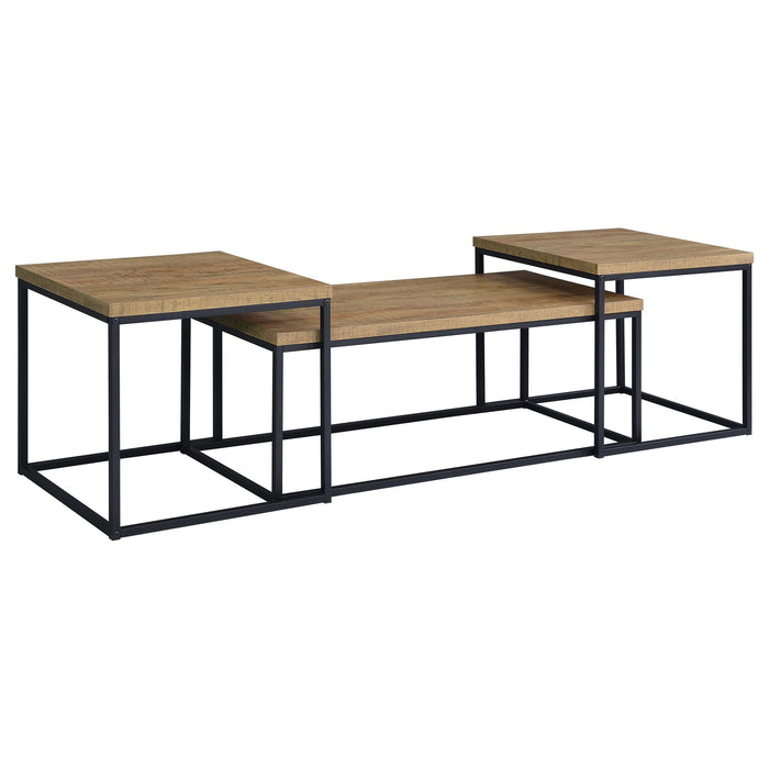 Rosey - 3 Piece Coffee Table Set - Mango Color Furniture Max
