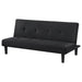 Boston - Tufted Convertible Sofa Bed Armless Design - Black Furniture Max