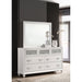 Randall - 7 Drawer Dresser With Mirror - White Furniture Max