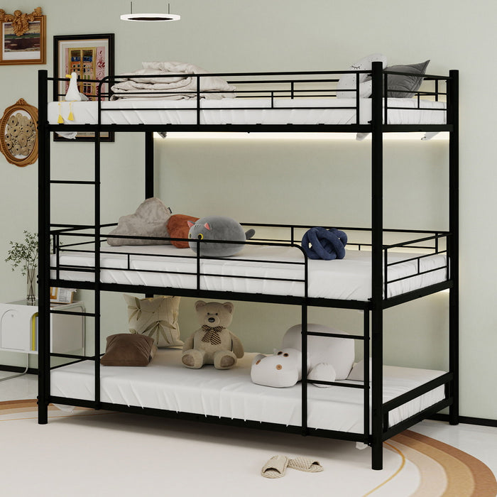 Triple Frame Bed With Built In Ladder Home Essentials