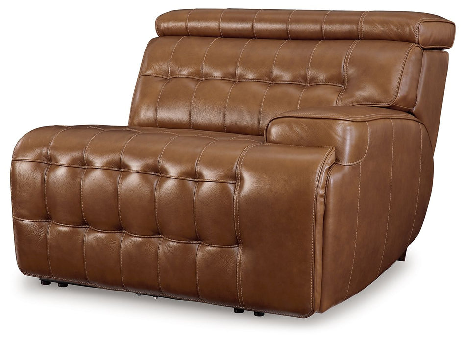 Temmpton - Raf Zero Wall Power Recliner - Chocolate Signature Design by Ashley®