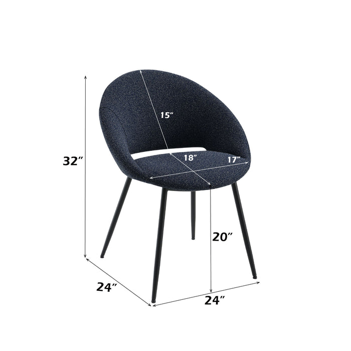 Klaus - Side Chair (Set of 2) - Black Acme