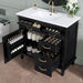 Modern Bathroom Vanity With Sink Top, Flip Drawers, Adjustable Shelf Hearth and Haven