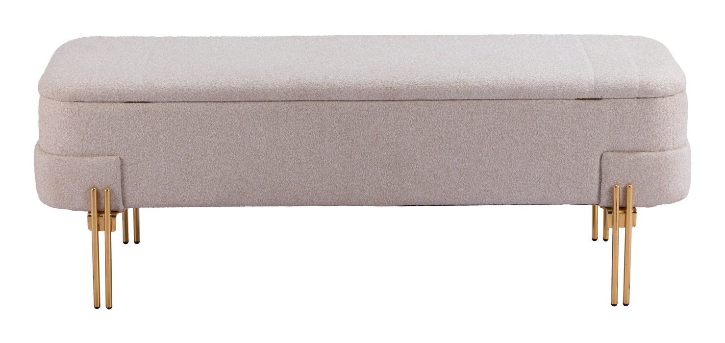 Lebreton - Storage Bench - Oatmeal Beige