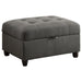 Balta - 2 Piece Loose Back Sectional With Ottoman Upholstered - Gray Furniture Max