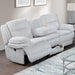 Motion Recliner Sofa With Fold-Down Table, Manual Recline, Charging Station & Cup Holders Home Essentials