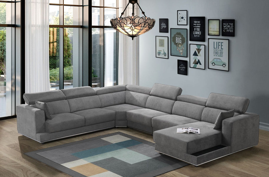 Alwin - Modular Lf Sofa - Dark Gray Fabric ACME