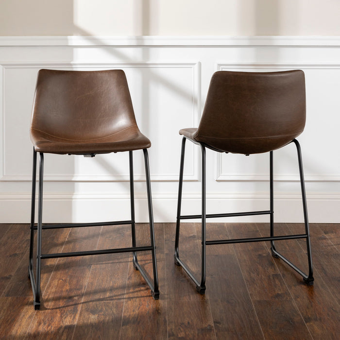 Industrial Counter Stools (Set of 2)