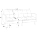 Easy Convert Futon Sofa With Tufted Back And Seat Home Essentials