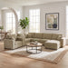 Modular 5 Seat U-Shape Sectional Sofa With Chaise Lounge, Built In Cup Holders And Storage Drawer Hearth and Haven