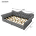 Upholstered Daybed With LED Lighting And Nailhead Trim Dreamland
