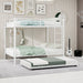 Bunk Bed For Kids, Convertible Frame With Ladders & Guardrail Home Essentials