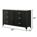 Opel - 6 Drawer Dresser - Black Matrix Furniture Group