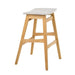 Modern Bar Stool Set With Upholstered Seating Noble House
