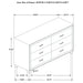 Kennedy - 6 Drawer Dresser Furniture Max