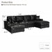Sectional With 2 Ottomans Home Essentials