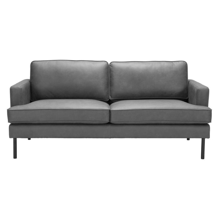 Sofa Polyester With Black Legs - Gray