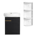 Wall Mounted Bathroom Vanity With Sink And Storage Rack, Soft Close Doors Home Essentials