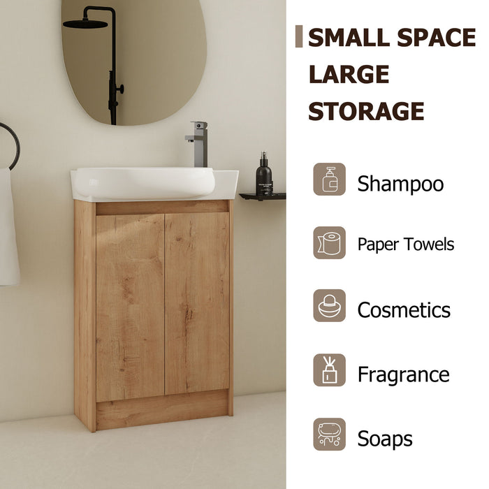 Freestanding Bathroom Vanity & Sink, Soft Close Doors Home Essentials