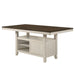 Tasnim - Counter Dining Table - Oak & Antique White ACME