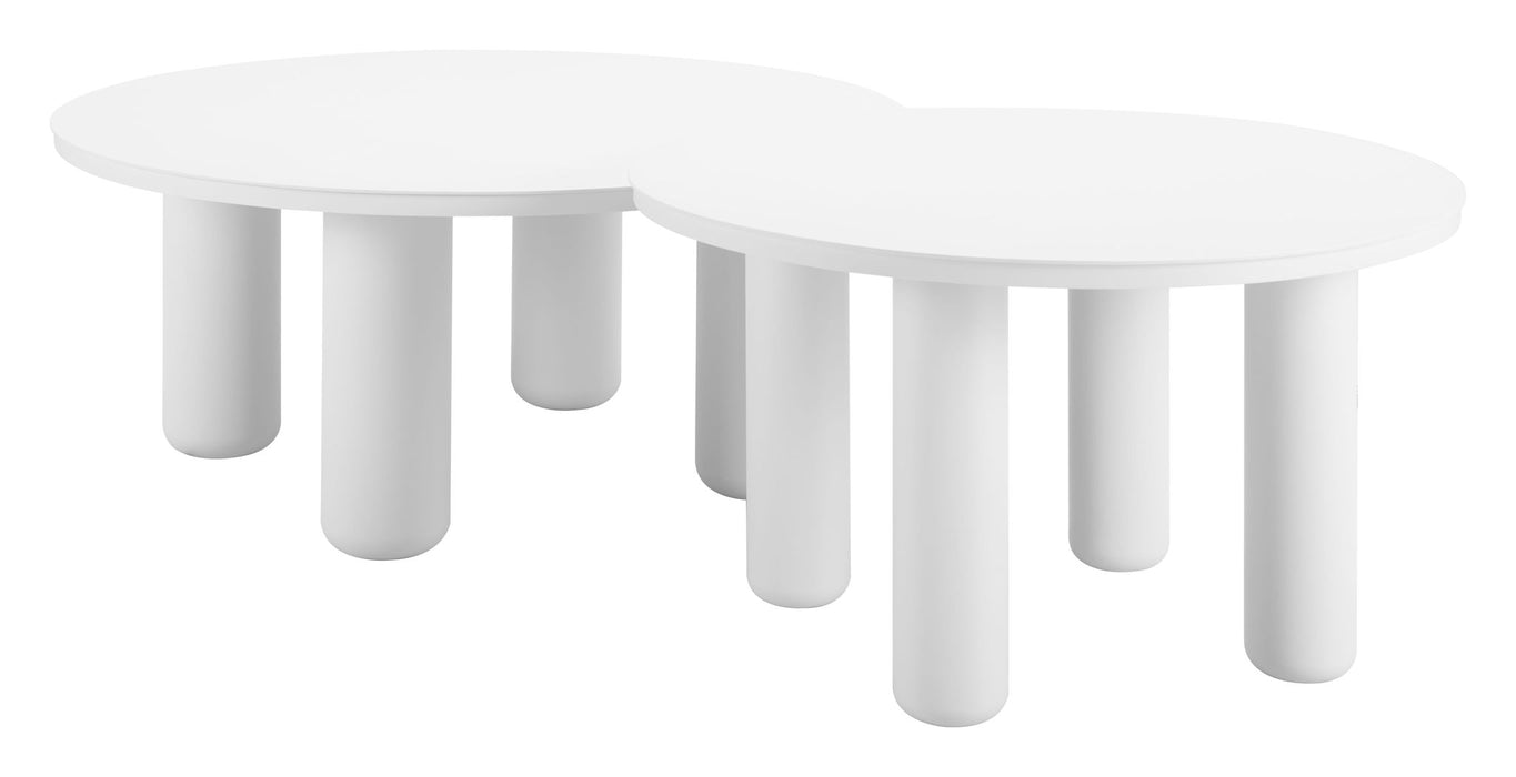 Ola - Outdoor Coffee Table Set - White Zuo Modern