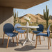 4 Piece Set Of Single Chairs, Traditional Elements With Round Table Home Essentials