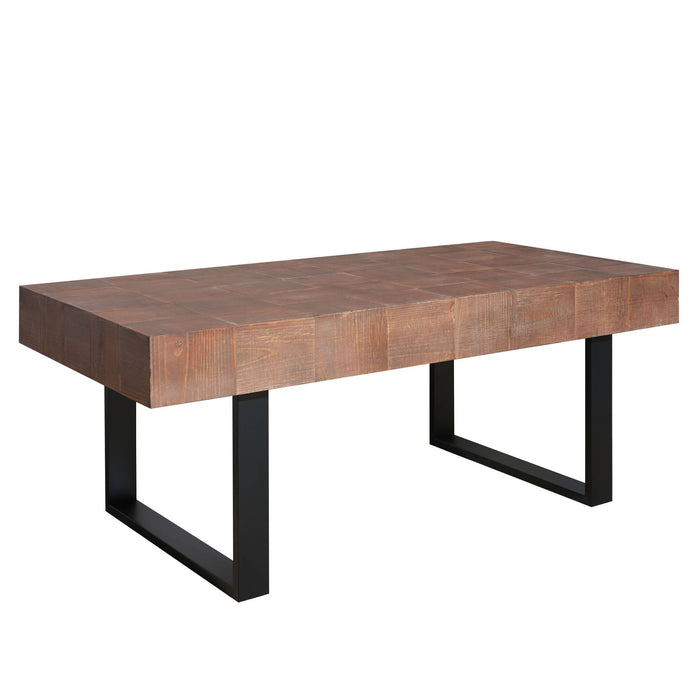 Rectangular Coffee Table With U-Shaped Legs Living Room - Multi Home Essentials