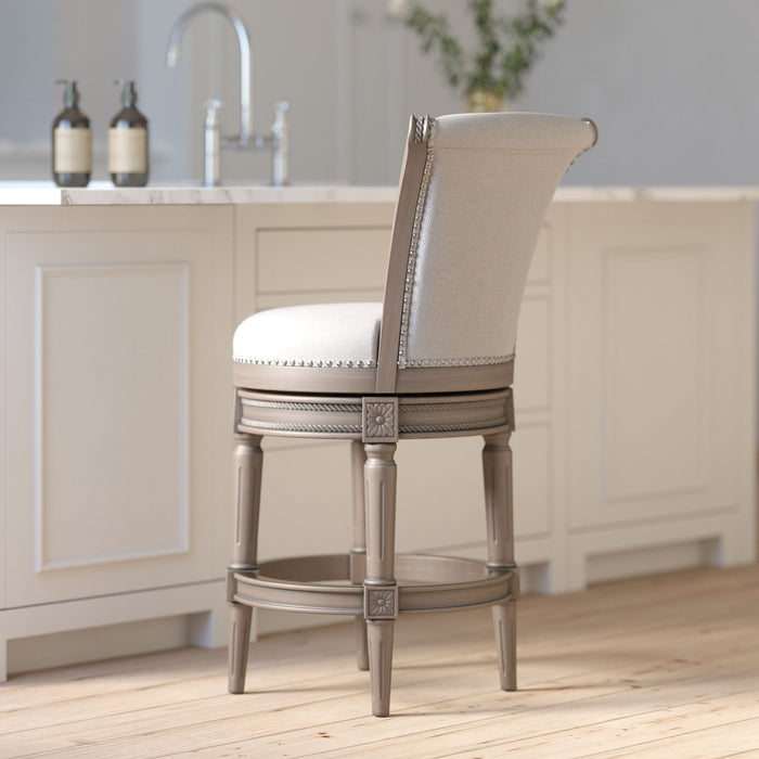 Swivel Barstool With High-Back Home Essentials