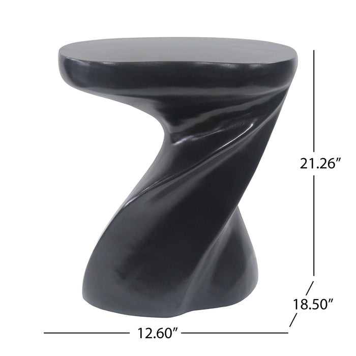 Twisted Sculptural Side Table Indoor / Outdoor Noble House