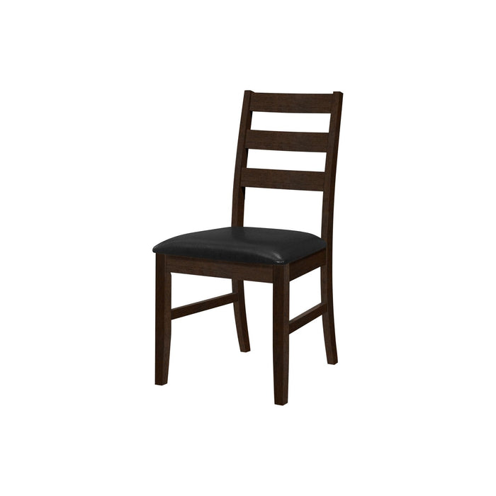 Dining Chair, Dining Room, Side, Upholstered, Transitional (Set of 2) - Black 8th Street