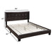 Contemporary Style Bed, Rectangle Headboard Home Essentials