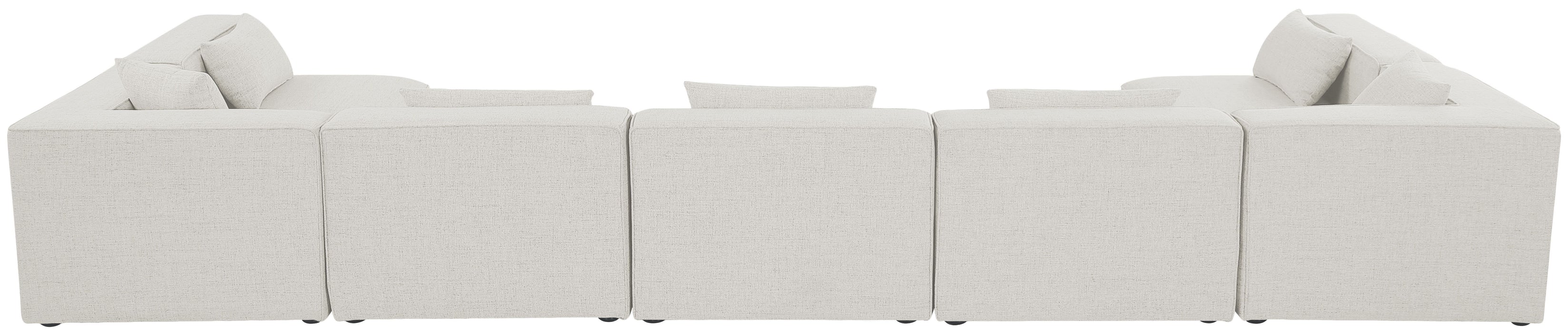 Cube - Modular Sectional 7 Piece - Cream