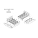 Modern Bed Frame With Headboard And Footboard Home Essentials