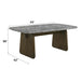 Dillon - Dining Table With Marble Top - Natural / Walnut ACME