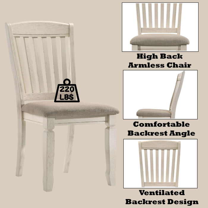 Fedele - Side Chair (Set of 2) - Cream / Tan Acme