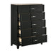 Opel - 5 Drawer Chest - Black Matrix Furniture Group