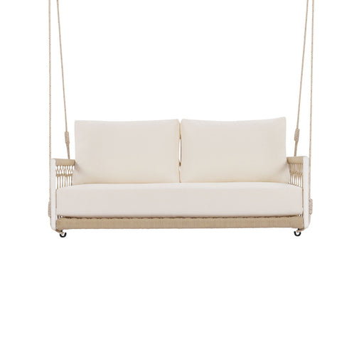 Outdoor Swing Sofa With Soft Cushions For Patio - Beige Hearth and Haven