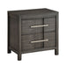 Nightstand With 2 Drawers Design Home Essentials