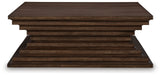 Hannodream - Square Cocktail Table - Warm Brown Signature Design by Ashley®