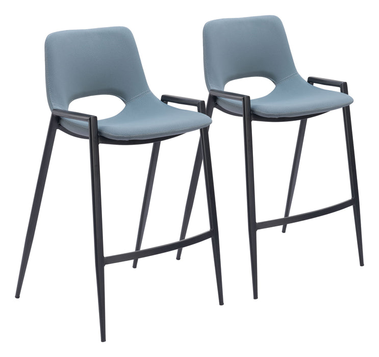 Desi - Counter Chair With Black Legs (Set of 2) Zuo Modern