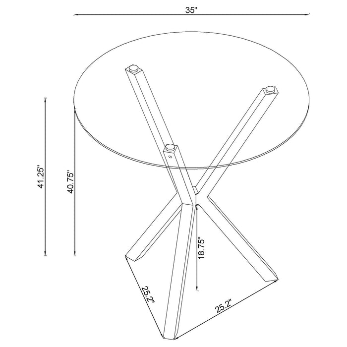 Fraser - Bar Table - Chrome Furniture Max