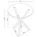 Fraser - Bar Table - Chrome Furniture Max