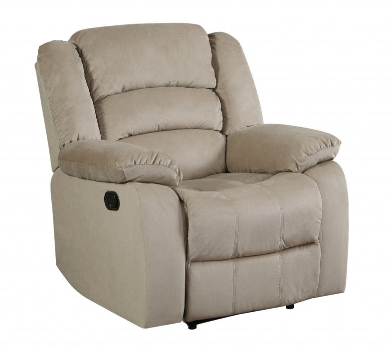 Contemporary Fabric Chair - Beige