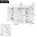 Wall Mount Mirror Cabinet With Adjustable Shelves, Soft Closing Hinges Hearth and Haven