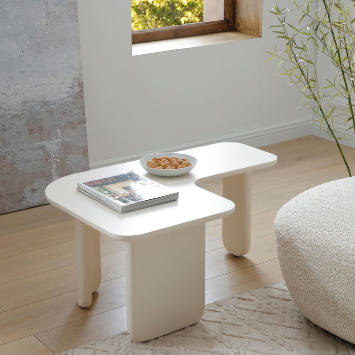 L-Shape Coffee Table For Living Room Home Essentials