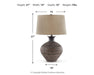 Magan - Metal Table Lamp  - Antique Bronze Finish Signature Design by Ashley®