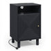 Nightstand With Charging Station & Storage Home Essentials